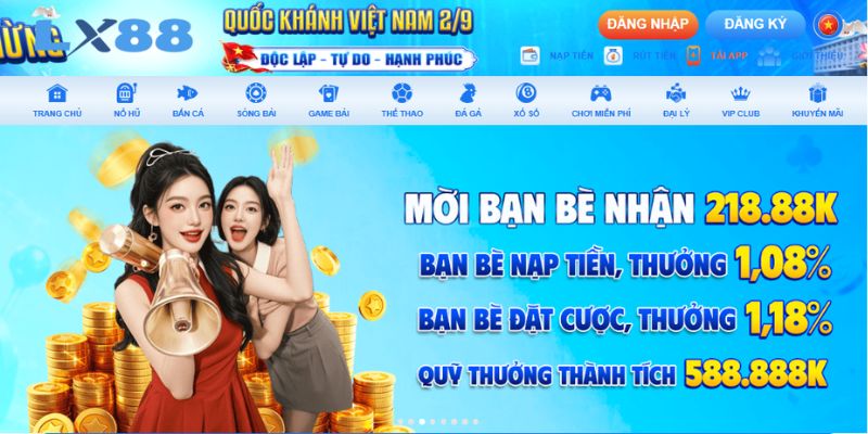 Giao Diện Trang Chủ LX88 Chính Thức